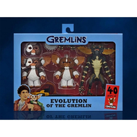 Gremlins Evolution of a Gremlin 40th Anniversary 7-Inch Scale Action Figure Box Set NECA 41502