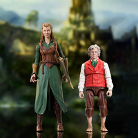 Lord of the Rings (Series 9) Bilbo Baggins and elf warrior Tauriel Deluxe Action Figure Set Diamond Select DST85573