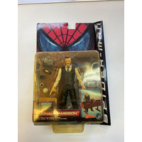 2001 ToyBiz Series 1 J. JONAH JAMESON with Desk Pounding Action Figure