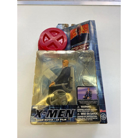 X-Men Patrick Stewart Professor X  with cerebro helmet Toy Biz figure