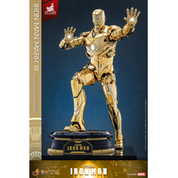 Marvel Iron Man Mark III Golden Color Armor Diecast 1:6 Scale Figure Hot Toys MMS764D69 913832