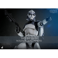 Star Wars: The Clone Wars 104th Battalion Wolfpack Clone Trooper 1:6 Scale Figure Hot Toys TMS142 914066