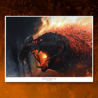 Lord of the Rings Flame of Udûn: The Balrog Fine Art Print by Jerry Vanderstelt (Vanderstelt Studio) 502728U