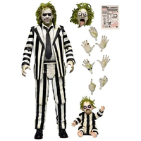 Beetlejuice Beetlejuice Ultimate Striped Suit Beetlejuice 7-Inch Scale Action Figure NECA 57304