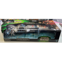 Star Wars Power of the Jedi B-Wing Fighter (Incluant une Figurine de Pilote Sullustan) 2001 Hasbro 26481