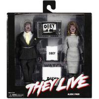 Invasion Los Angeles Ensemble de 2 figurines Aliens 8 pouces avec vêtements NECA