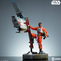 Star Wars Luke Skywalker & X-Wing: Red Five, Standing By Premium Format Figure Sideshow Collectibles 3008952