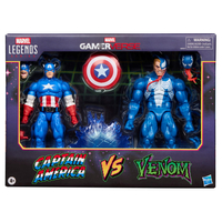 Marvel Legends Series Gamerverse Captain America vs Venom figurine échelle 6 pouces Hasbro G0622