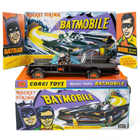 DC Batmobile avec Batman et Robin - Version avec fini luisant Échelle 1:50 Diecast Corgi Toys Replica (267)