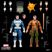 Marvel Legends Series Gamerverse Punisher and Nick Fury, Retro Video Game -Inspired Collectible 6-Inch Action Figures Hasbro G1871
