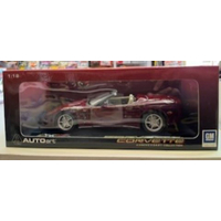Chevrolet Corvette 50th Anniversary Collection Convertible Red Diecast 1:18 Scale AutoArt
