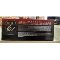 1971 Plymouth 'Cuda Super Street 528 HEMI Black Diecast Échelle 1:18 Highway 61 Collectibles 50480