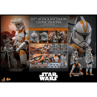 Star Wars: Revenge of the Sith 212th Attack Battalion Clone Trooper (Deluxe Version) 1:6 Scale Figure Hot Toys MMS852 9151012