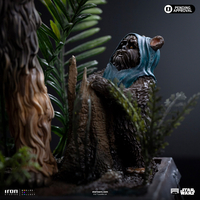 Star Wars: Épisode VI Le Retour du Jedi Chewbacca et Tokkat Statue Échelle 1:10 Iron Studios LUCSWR130325-10 914916