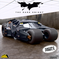 DC Batman Begins Batmobile Tumbler Super Cyborg Figure (Full Color) Collectible Figure by Super 7 SC-BATM-07921 914873