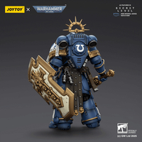 Warhammer 40K Ultramarines Torvald with Power Sword, Stormshield and Bolt Pistol Action Figure JoyToy JT02809