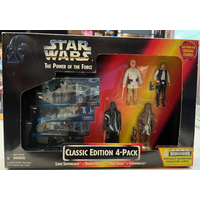 Star Wars The Power of the Force Classic Edition 4-Pack (Luke Skywalker, Han Solo, Darth Vader, Chewbacca) 3,75-inch action figures Hasbro 69595