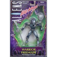 Aliens Hive Wars Warrior Predator avec bâton de combat et masque Figurine (1998) Kenner
