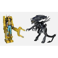 Aliens Ensemble de 3 figurines Ripley, Power Loader et Reine Alien figurines ReAction