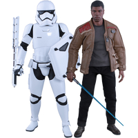 Finn and First Order Riot Control Stormtrooper