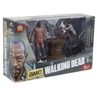 Walking Dead série 8 Morgan with Impaled Walker and spiked trap ensemble de figurines de luxe McFarlane