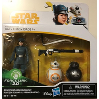 Star Wars Solo: A Star Wars Story - Rose (First Order Disguise), BB-8 & BB-9E 3-pack 3,75-inch action figure Force Link Hasbro