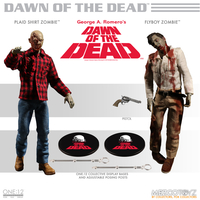 One:12 Collective Dawn Of The Dead Fly Boy & Plaid Zombie 2-pack Mezco Toyz 76800