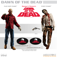 One:12 Collective Dawn Of The Dead Fly Boy & Plaid Zombie Ensemble de 2 Figurines Mezco Toyz 76800