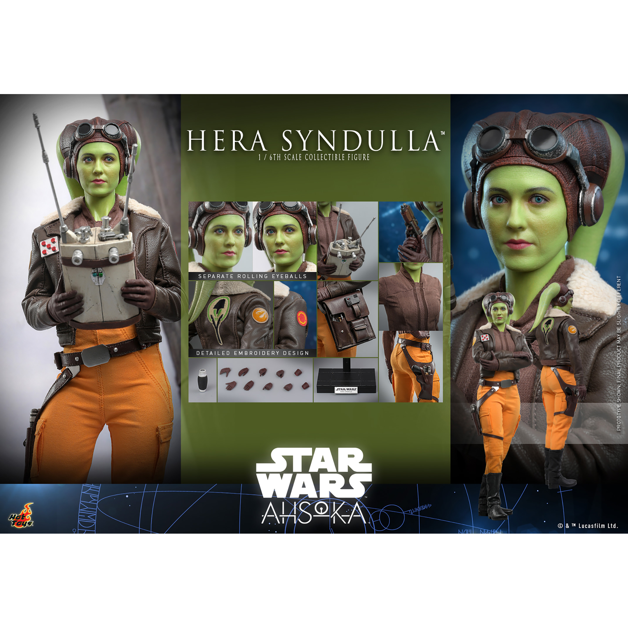 Star Wars Ahsoka: Hera Syndulla 1:6 Scale Figure Hot Toys