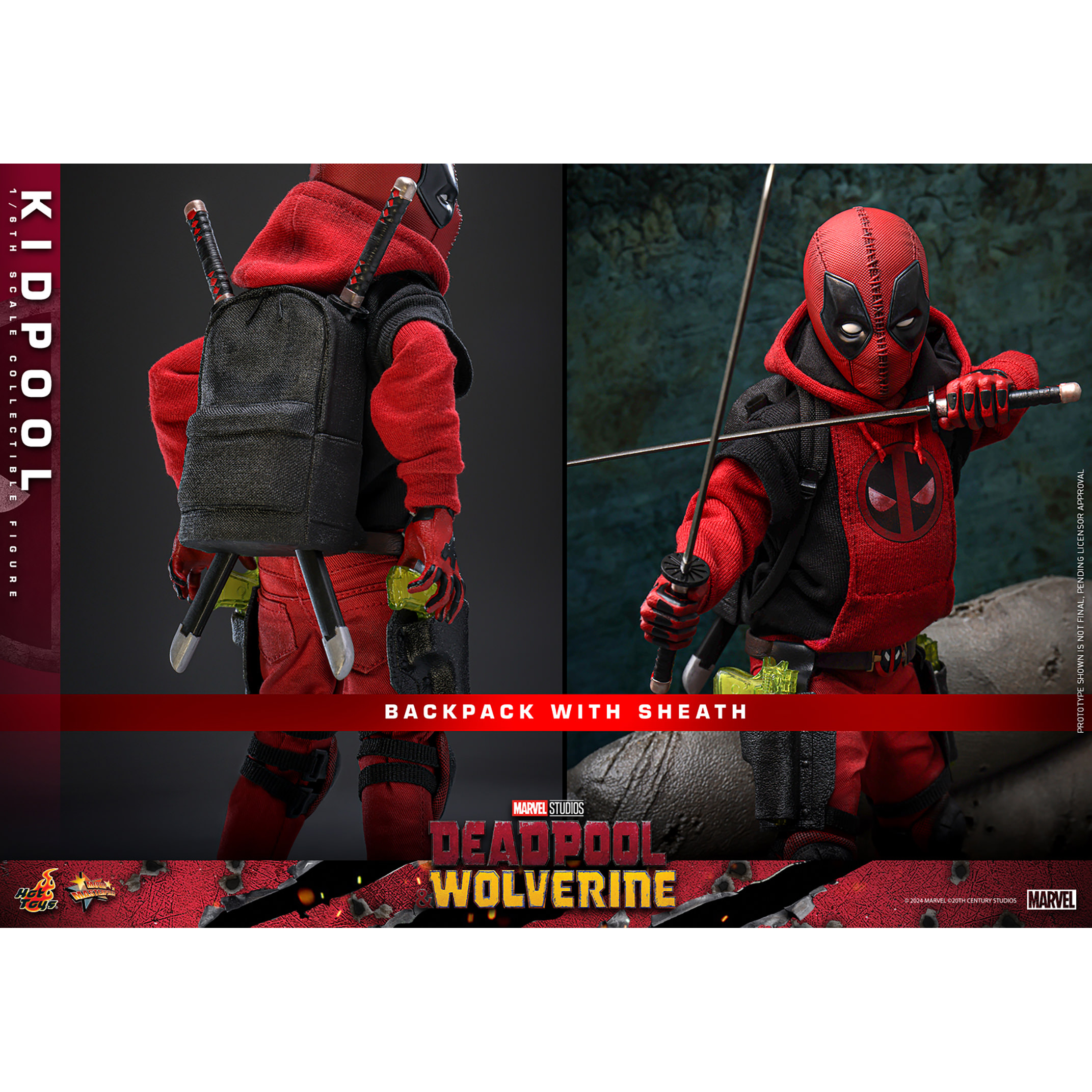 Hot Toys Kidpool 1/6スケールフィギュア Hot Toys Marvel Deadpool & Wolverine Kidpool 1/12 Scale Figure