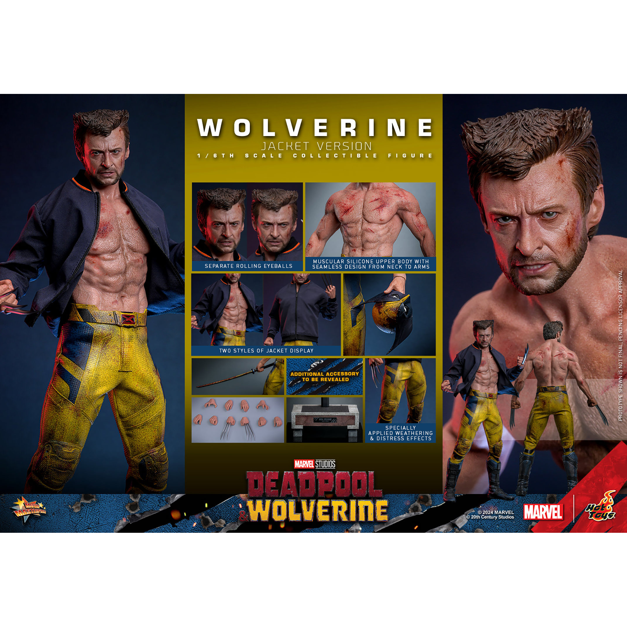 Marvel Wolverine (from Deadpool & Wolverine movie) 1:6 TVA JACKET