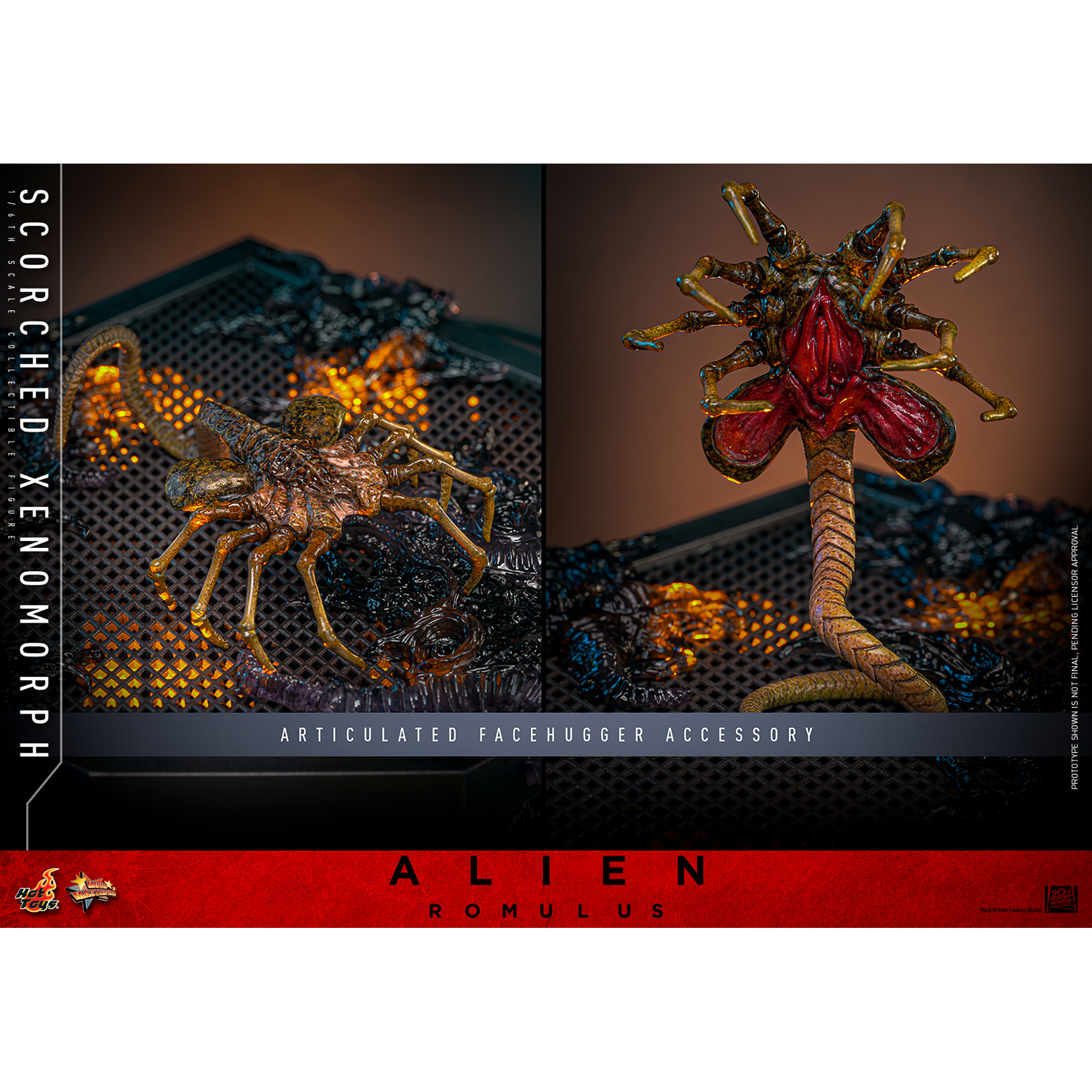 Alien Scorched Xenomorph 1:6 Scale Figure Hot Toys MMS784 913989