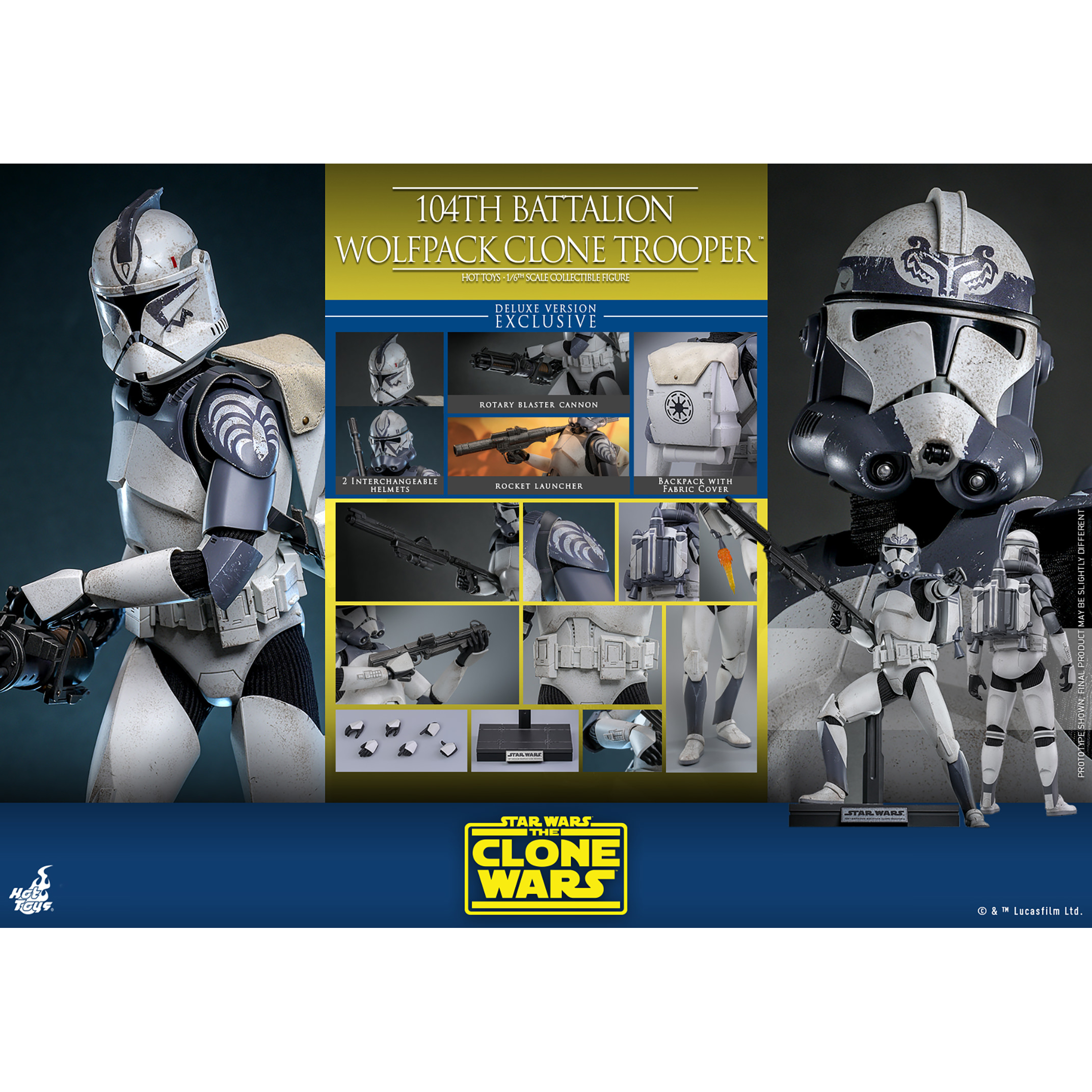 Star Wars: The Clone Wars Clone 104th Battalion Wolfpack Star Wars: The Clone Wars Clone 104th Battalion Wolfpack