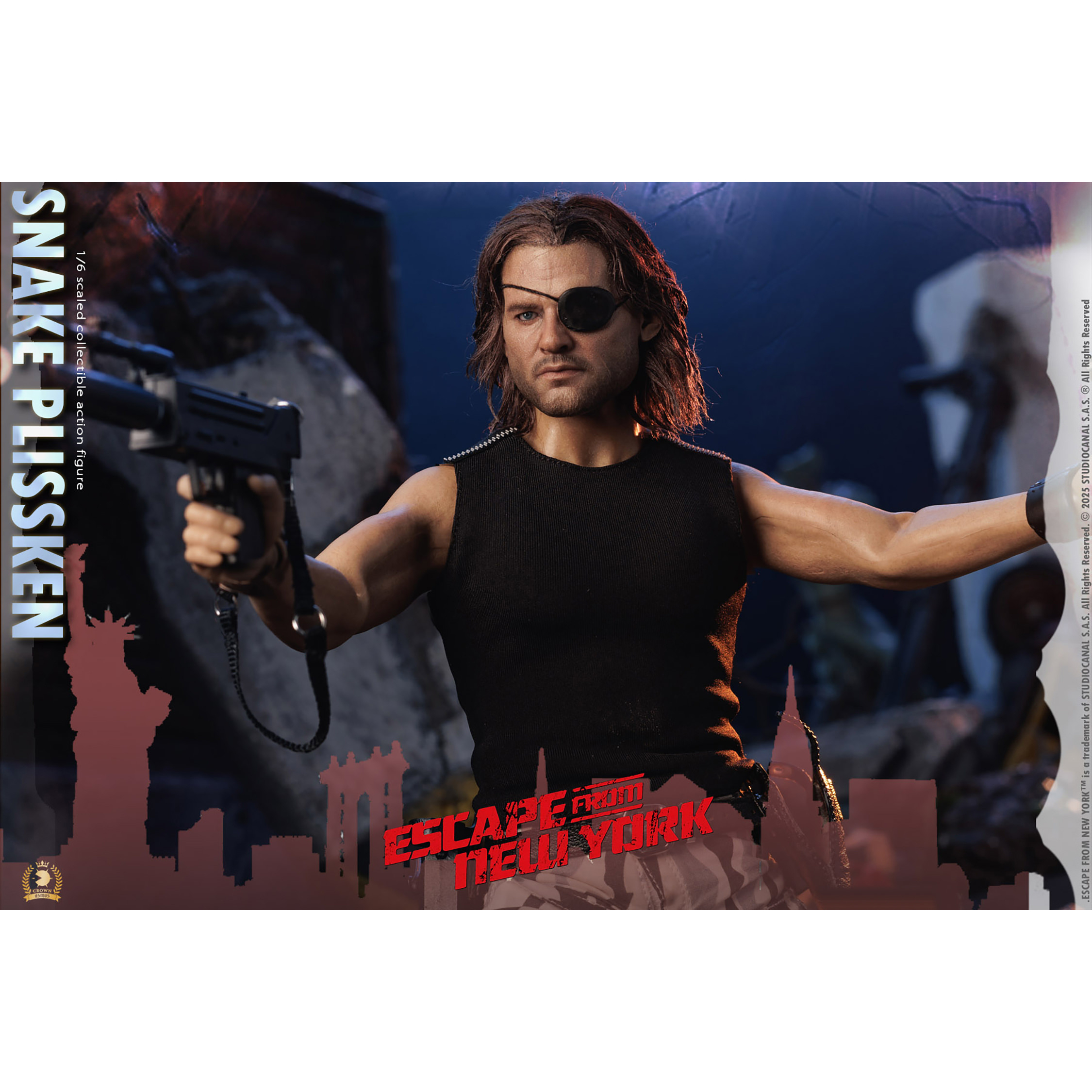 ASMUS TOYS 1/6 スネーク・プリスキン 植毛版 CRW004AH Asmus Toys CRW004AH 1/6 Escape from New York Snake Plissken