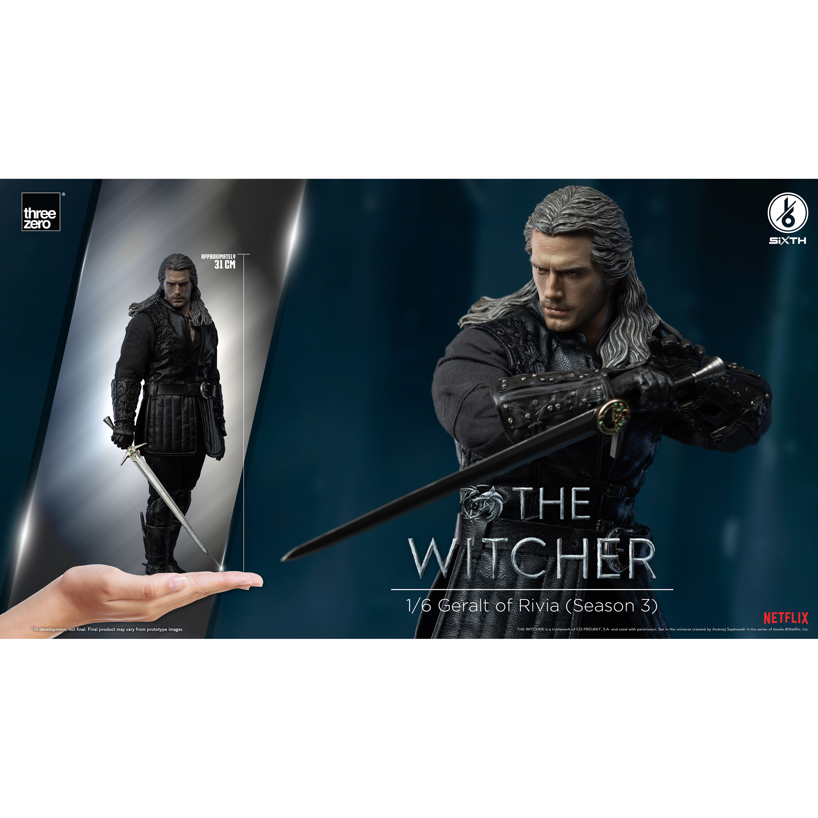 アメコミ threezero The Witcher Geralt of Rivia Amazon.com: threezero The Witcher: Geralt of Rivia (Season 3