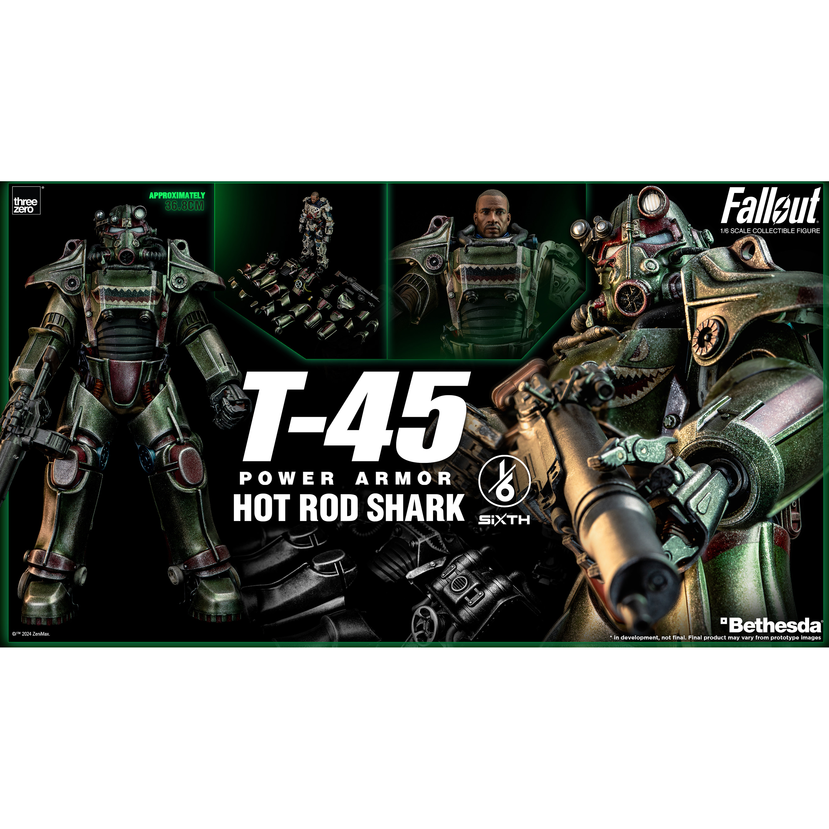 Fallout T-45 Hot Rod Shark Power Armor 1:6 Scale Figure