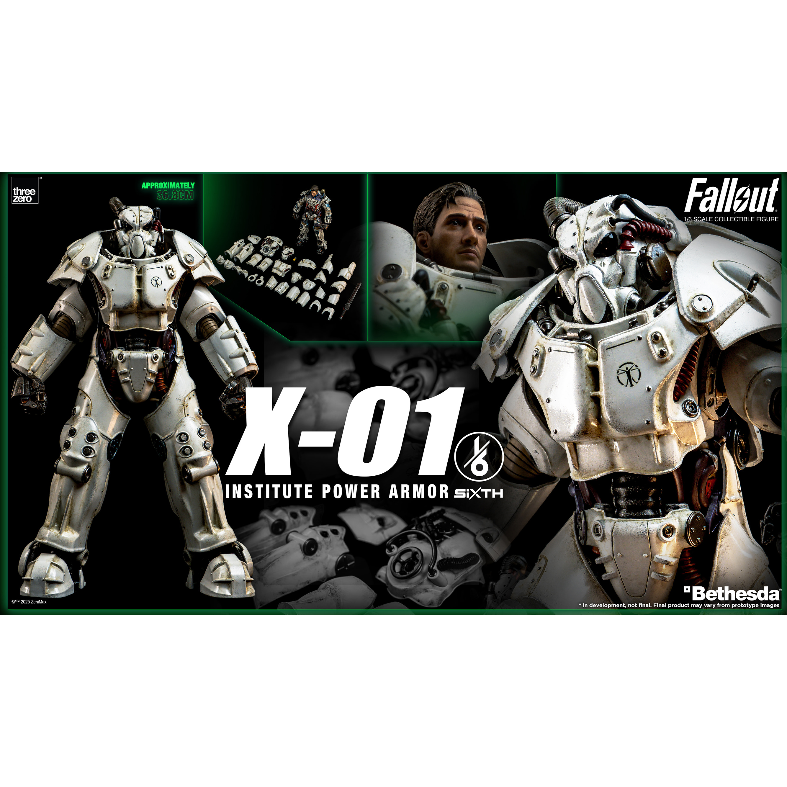 ThreeZero Fallout： X-01 Power Armor 1:6スケール コレクションフィギュア マルチカラー Amazon.co.jp: ThreeZero フォールアウト:X-01 パワーアーマー