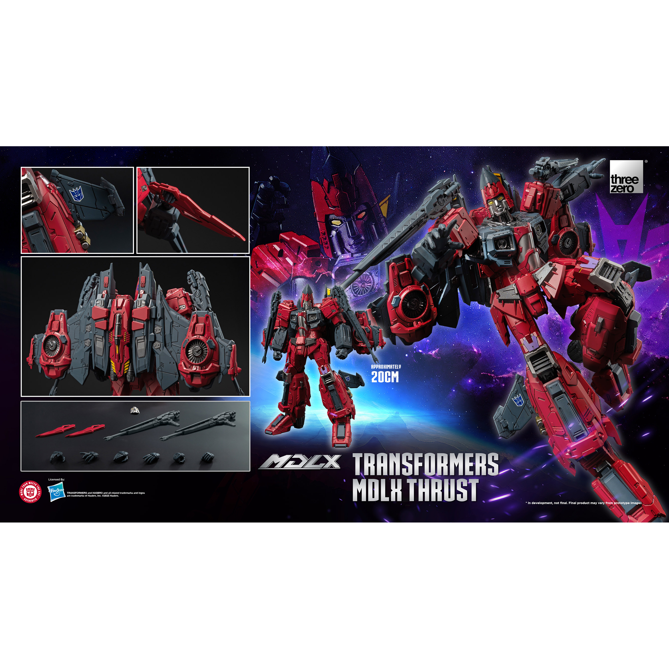 ドロマーオーラ Transformers Thrust MDLX 8-inch Action Figure Threezero