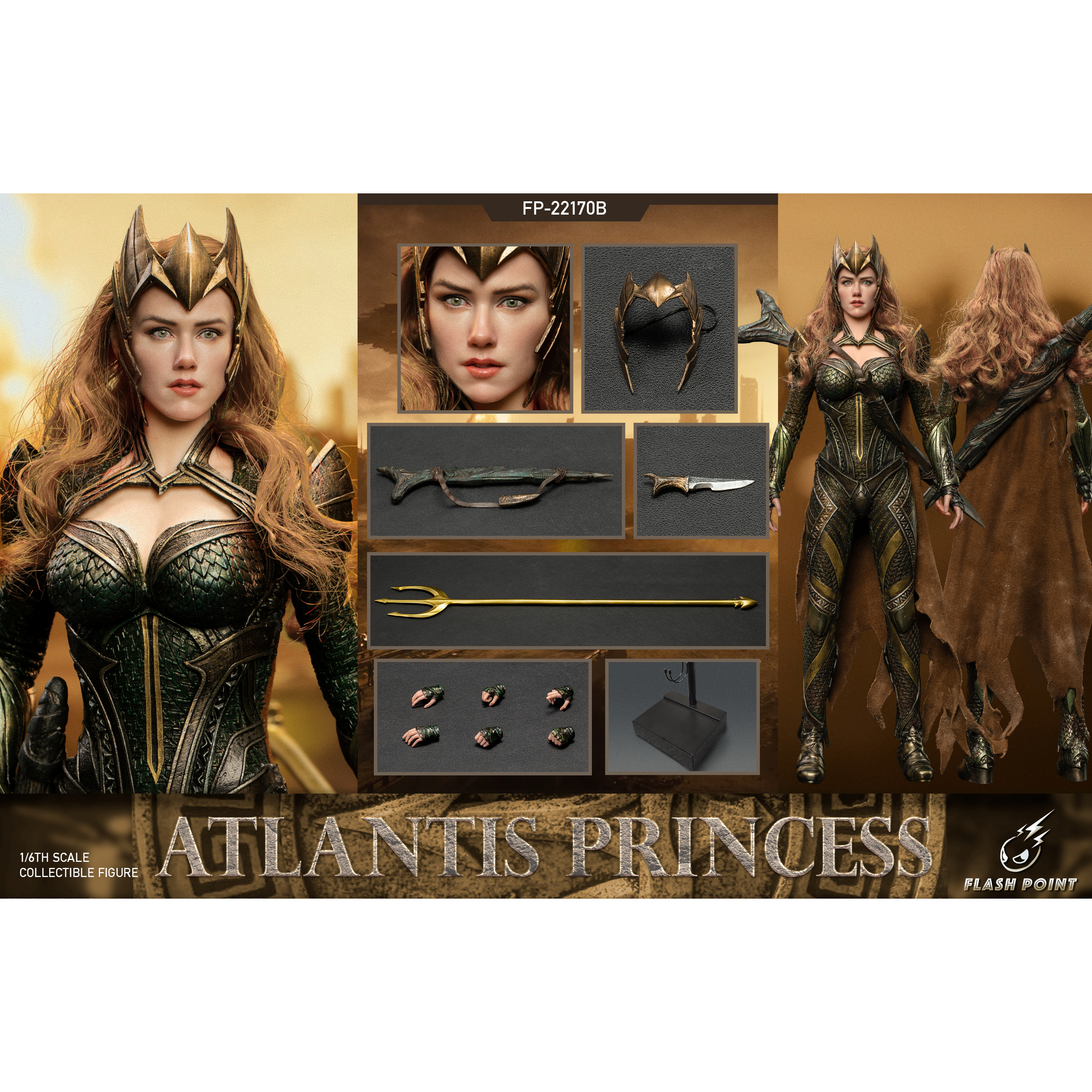 アメコミ Flash point Studio 1/6 Atlantis Princess Flashpoint Studio 1/6 Princess Atlantis Figure [FPS-22170A