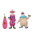 Killer Klowns from Outer Space – Toony Terrors Slim and Chubby 2 pack 6-inch Scale Action Figures NECA 45580