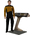 Star Trek: The Next Generation Transporter Chief Miles O'Brien with Transporter Console 1:6 Scale Figure Set EXO-6 (EXO-01-0118) 9157092