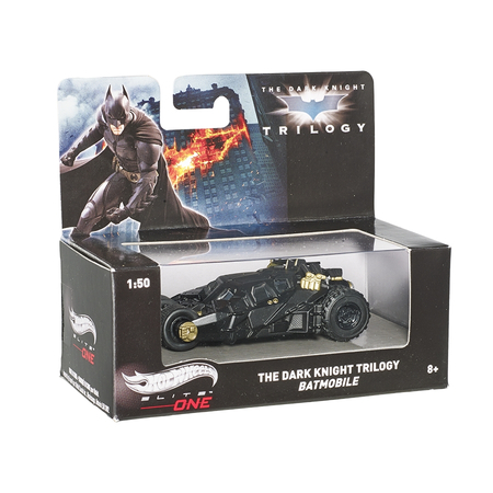 The Dark Knight Trilogy Batmobile 1:50 Elite Hot Wheels BLY18