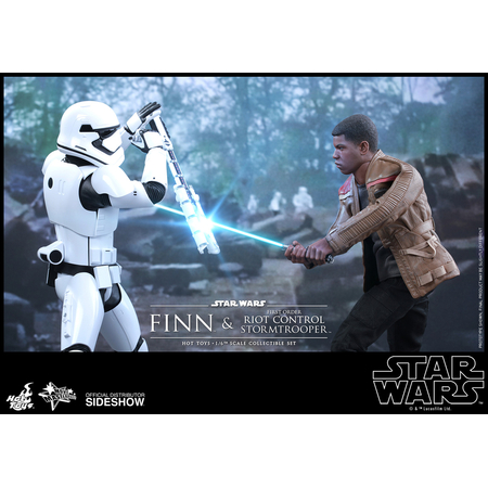 Finn and First Order Riot Control Stormtrooper