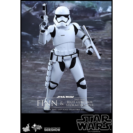 Finn and First Order Riot Control Stormtrooper