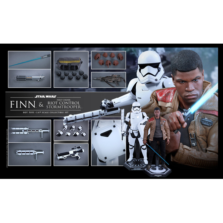 Finn and First Order Riot Control Stormtrooper