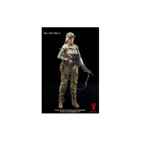 Female private military contractor shooter Camouflage outfit - Very cool model VCF-2021A