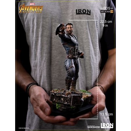 Avengers: Infinity War - Captain America Série Art Battle Diorama échelle 1:10 statue Iron Studios  903603