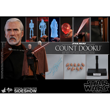 Star Wars Épisode II: L'Attaque des Clones Count Dooku figurine 1:6 Hot Toys 903655 MMS496