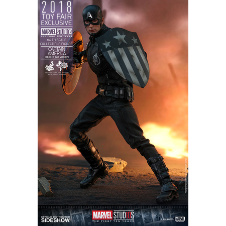 Captain America: Civil War Captain America Concept Art Version Marvel Studios: The First Ten Years Série Movie Masterpiece version exclusive figurine échelle 1:6 Hot Toys 903624