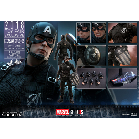 Captain America: Civil War Captain America Concept Art Version Marvel Studios: The First Ten Years Série Movie Masterpiece version exclusive figurine échelle 1:6 Hot Toys 903624